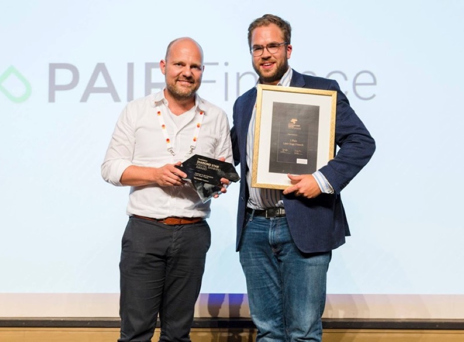 PAIR Finance impresses with innovative business idea and wins “Diamond Star” Digital Banking Award