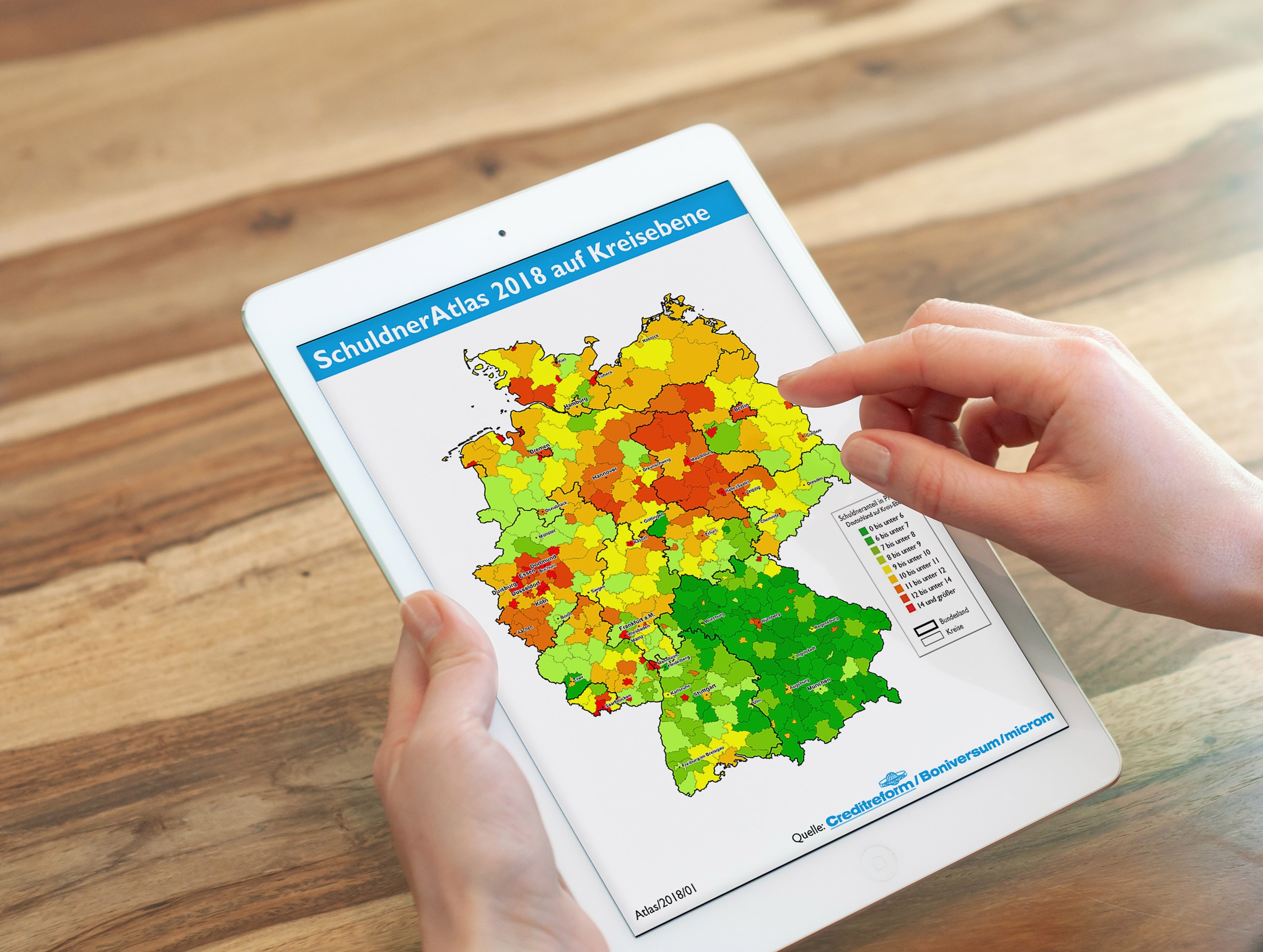 Der SchuldnerAtlas 2018: Immer mehr Deutsche überschuldet