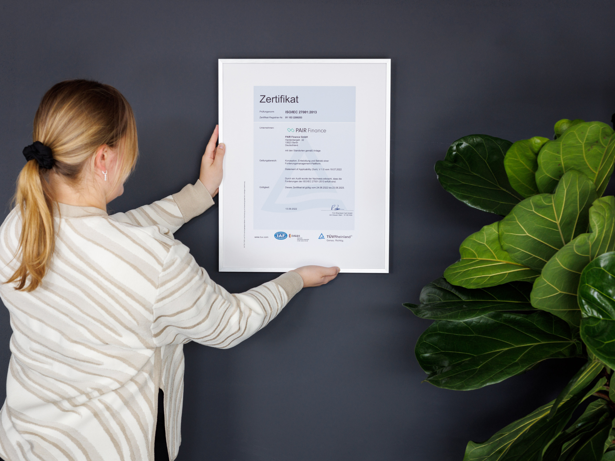 PAIR Finance now with ISO Security Certification