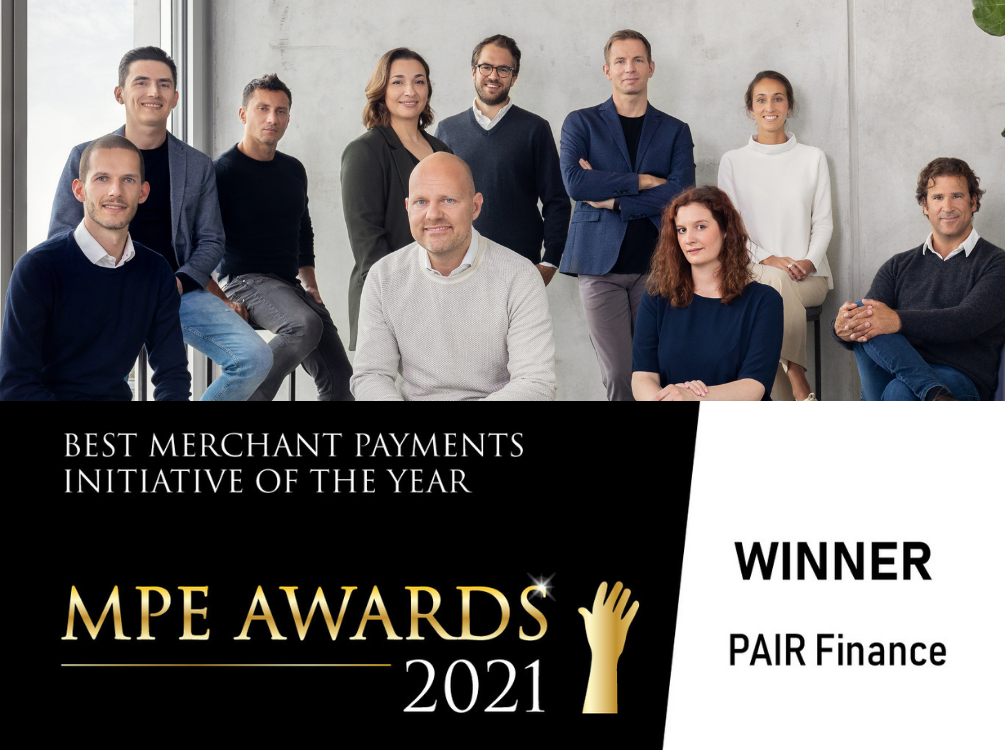 Best Merchant Payments Initiative: PAIR Finance wins MPE Award 2021