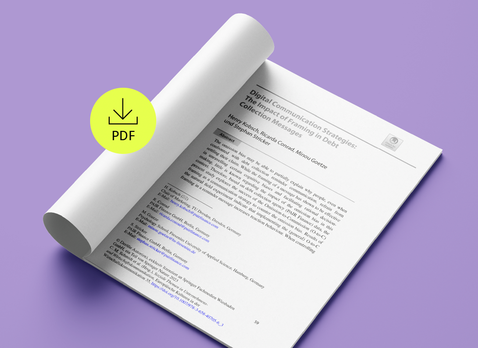 Digitale Kommunikationsstrategien: Framing in Inkassonachrichten.